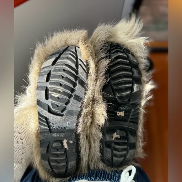 Vintage Modes Power 38 CREAM FUR BOOTS EUC - Picture 7 of 7